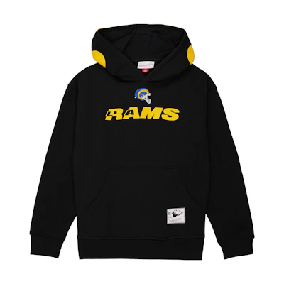 Mitchell Ness Mitchell & Ness Black Loose-Fit Pullover Hoodie with Logo Design FPHD5565-PPIYYRCLBLCK