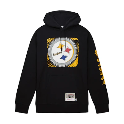 Mitchell Ness Mitchell & Ness Black Pullover Hoodie Long Sleeve Casual Fit FPHD5913-MBUYYPPPBLCK