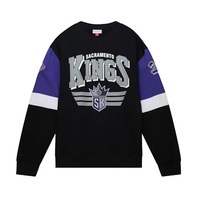 Mitchell Ness Mitchell & Ness Black Striped Print Loose-Fit Long Sleeve Jacket OJZP5008-CFCYYPPPBLCK