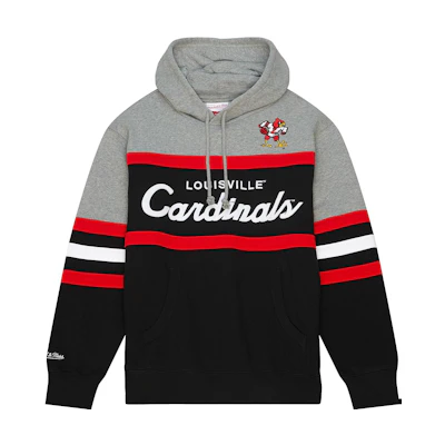 Mitchell Ness Mitchell & Ness Black Striped Letter Print Loose Fit Long Sleeve Sweatshirt FCPO5512-SKIYYPPPBLCK