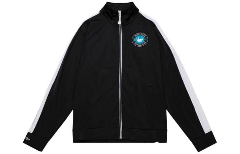 Mitchell Ness Mitchell & Ness Black Unisex Printed Logo Pullover Hoodie MNRQAWTOHC005-BLK