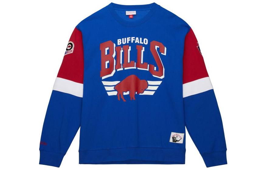 Mitchell Ness Mitchell & Ness Blue Alphabet Print Zip Hoodie Jacket OJZP5520-CBEYYPPPBKBL