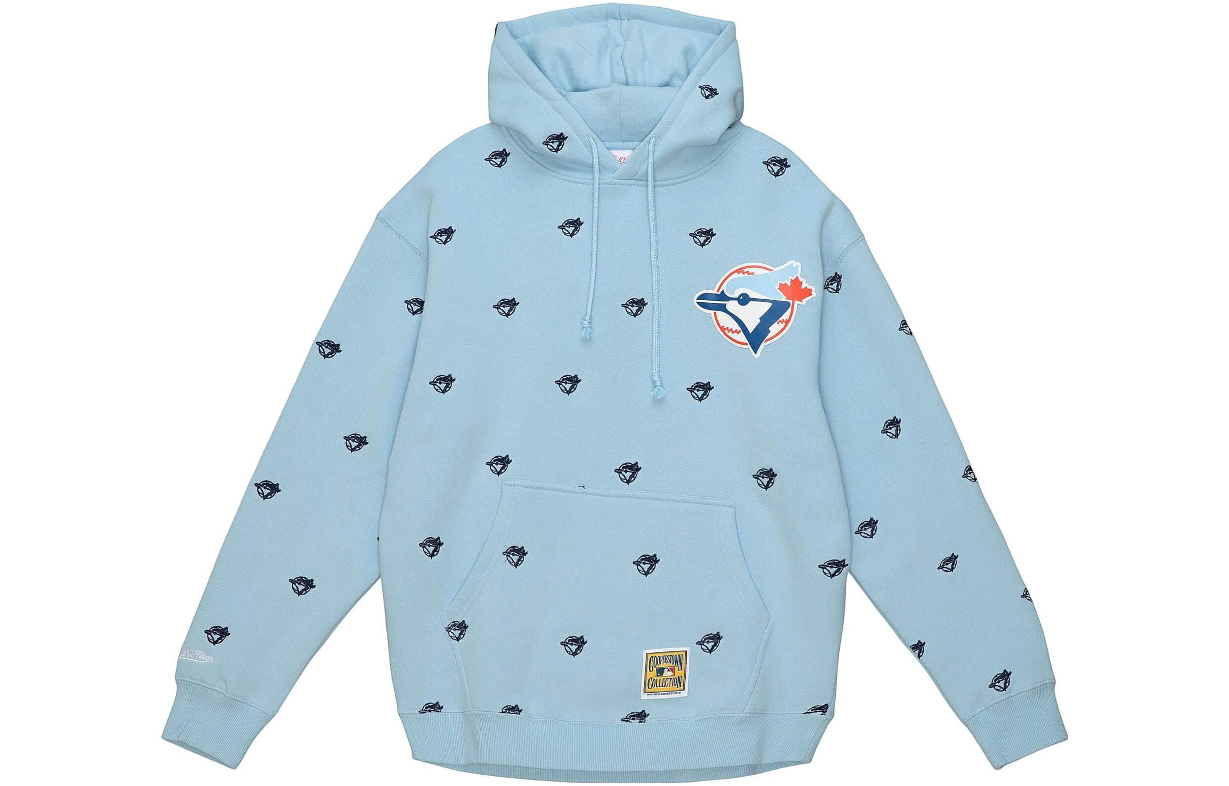 Mitchell Ness Mitchell & Ness Blue Baseball Collar Colorblock Jacket OJBF5516-UNCYYPPPLTBL