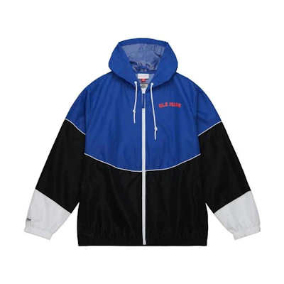 Mitchell Ness Mitchell & Ness Blue Casual Colorblock Button-Up Jacket OJBF5523-CBEYYPPPNAVY