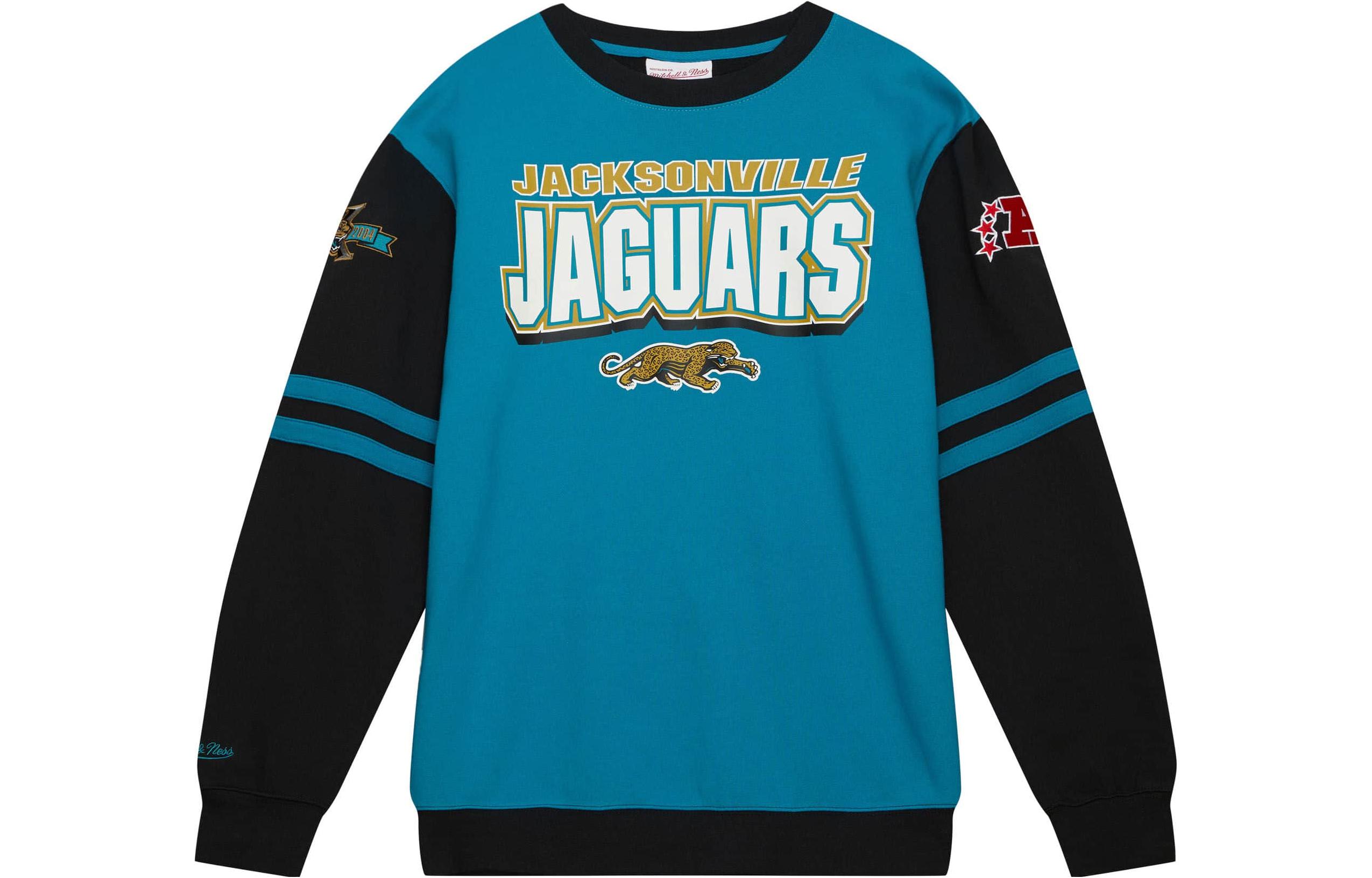 Mitchell Ness Mitchell & Ness Blue Embroidered Crewneck Pullover Sweater FCPO6736-UPIYYPPPRYHT