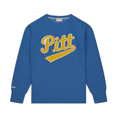 Mitchell Ness Mitchell & Ness Blue Graphic Print Crewneck Long Sleeve Sweatshirt for Men FCPO5512-DPIYYPPPROYA