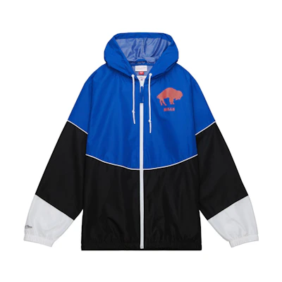 Mitchell Ness Mitchell & Ness Blue Hooded Loose-Fit Jacket HFZPDA19008-TBRDKPR
