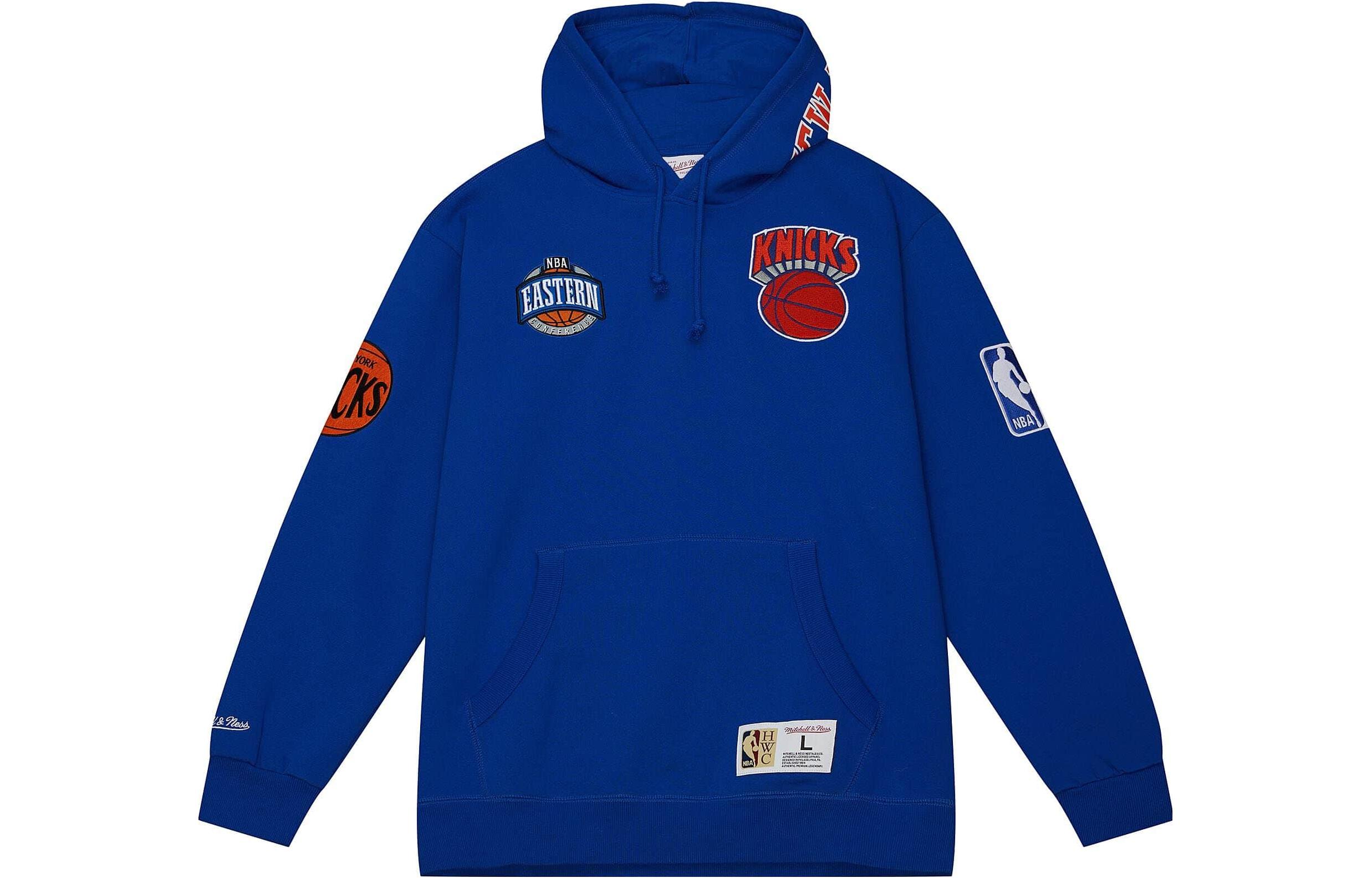 Mitchell Ness Mitchell & Ness Blue Hoodie with Logo Print FPHD4987-CCUYYPPPROYA