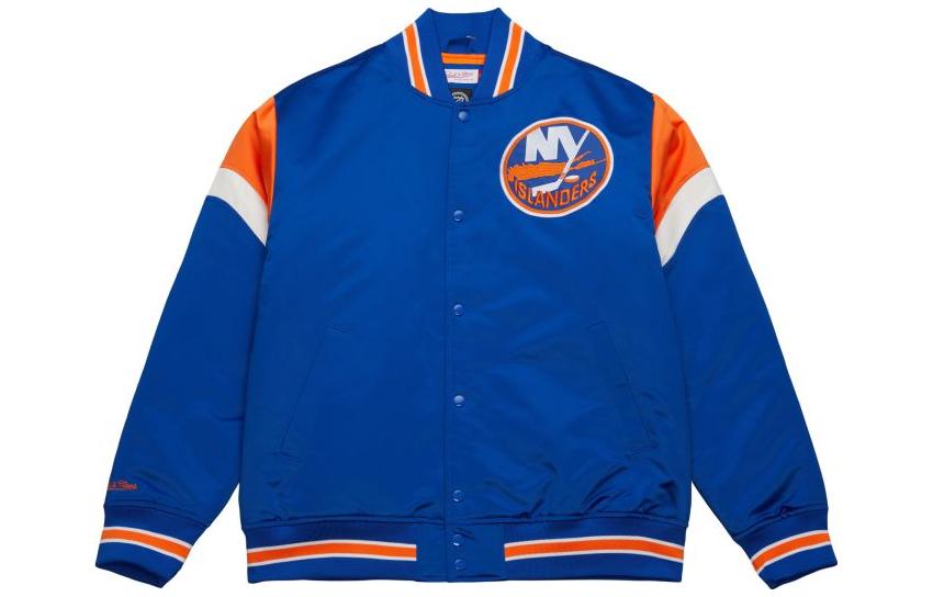 Mitchell Ness Mitchell & Ness Blue Loose Fit Letter Print Long-Sleeve Sweatshirt FCPO5512-NYKYYPPPROYA