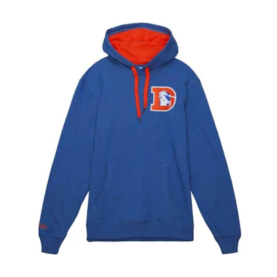 Mitchell Ness Mitchell & Ness Blue Oversized Hoodie with Solid Letter Print FPHD4987-LADYYPPPROYA