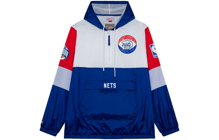 Mitchell Ness Mitchell & Ness Brown Colorblock Letter Print Zip-Up Jacket OJZP5517-VGKYYPPPMTWH