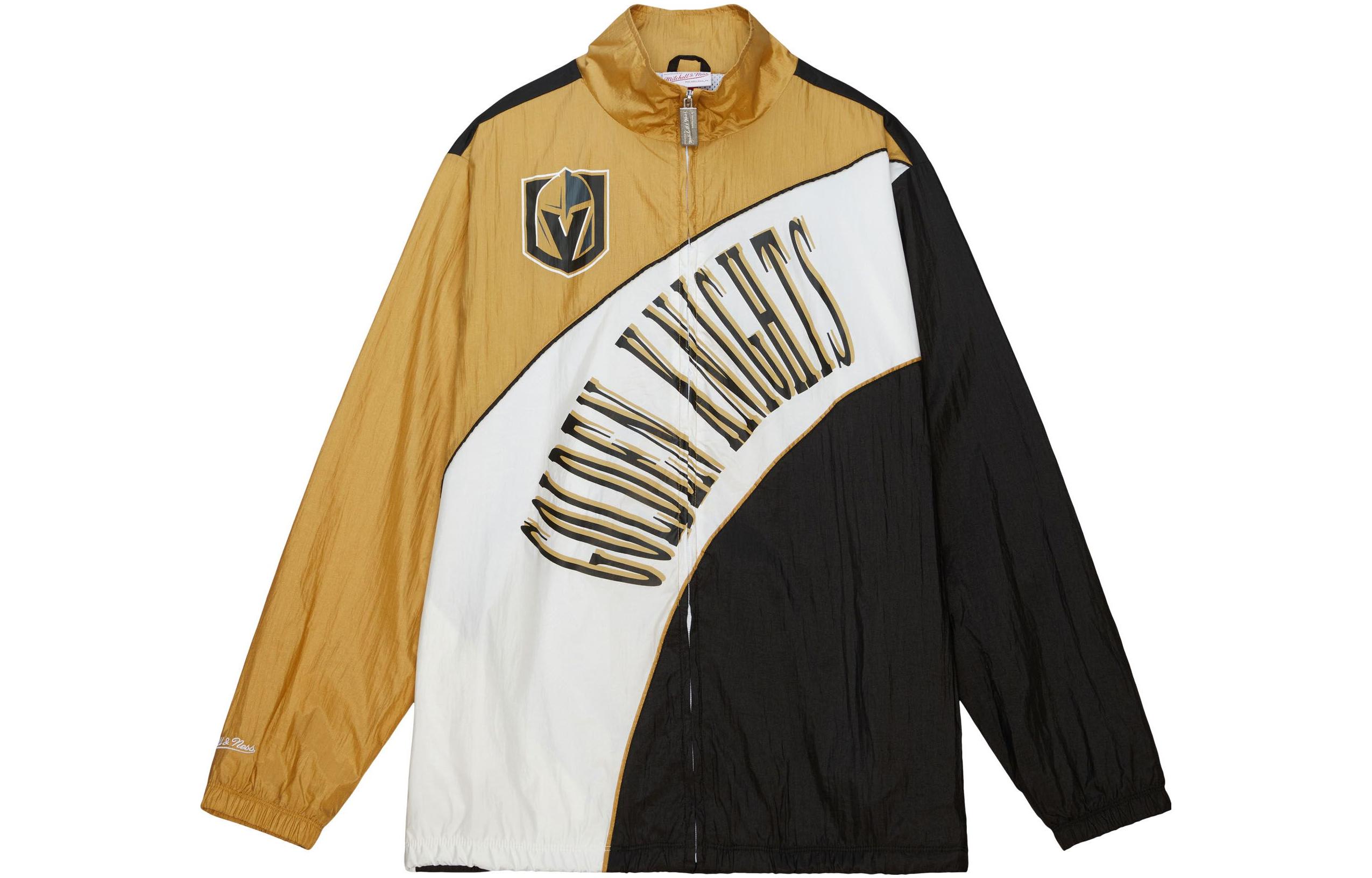 Mitchell Ness Mitchell & Ness Brown Embroidered Lettering Zip-Up Jacket ABJK5309-SDP90PPPBROW