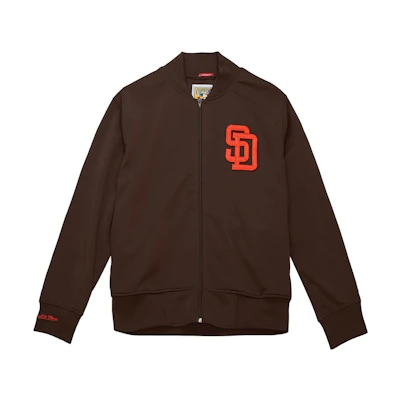 Mitchell Ness Mitchell & Ness Brown Graphic Print Crewneck Long Sleeve Sweatshirt FCPO5512-CBRYYPPPBROW