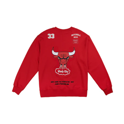 Mitchell Ness Mitchell & Ness Bulls Scottie Pippen #33 Black Crewneck Sweatshirt Unisex MA211M007CBLACK