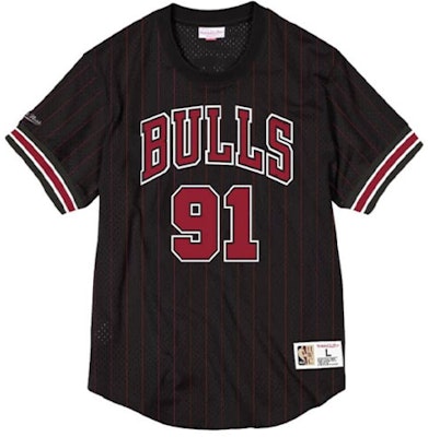 Mitchell Ness Bulls Rodman #91 Retro Mesh Hitam T-Shirt. NNMPSC19040-CBUBLCK96DRD Buy Mitchell Ness Bulls Rodman #91 Retro Mesh Hitam T-Shirt. NNMPSC19040-CBUBLCK96DRD