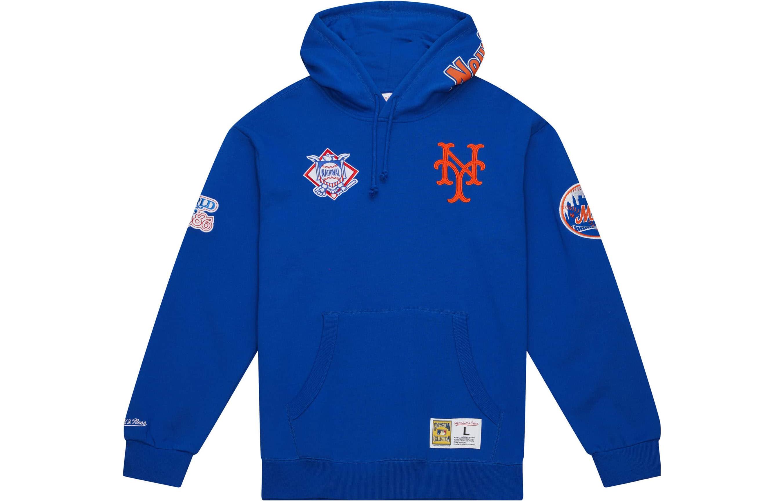 Mitchell Ness Mitchell & Ness Casual Hoodie Long Sleeve Grey FPHD1225-UIAYYPPPBLCK