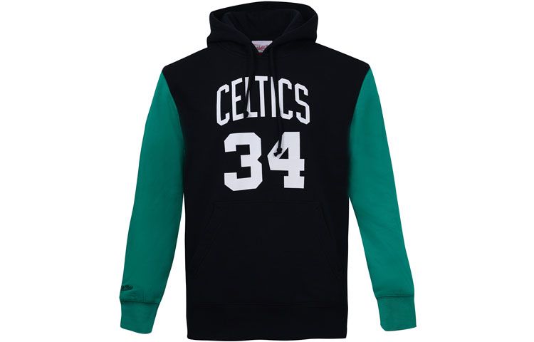 Mitchell Ness Mitchell & Ness Celtics Colorblock Letter Hoodie Black Unisex FPHDDA19007-BCEBLCK