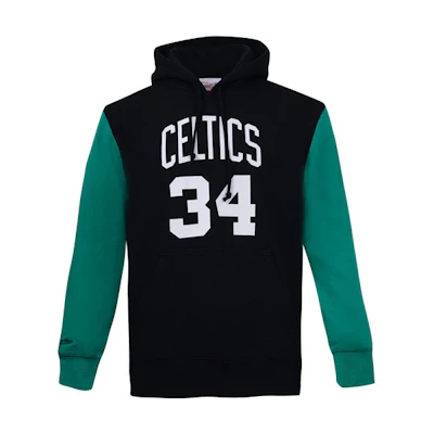 Mitchell Ness Mitchell & Ness Celtics Colorblock Letter Hoodie Black Unisex FPHDDA19007-BCEBLCK