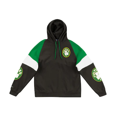 Mitchell Ness Mitchell & Ness Celtics Half-Zip Logo Hoodie Jacket Black () HFZPDA19008-BCEBLCK