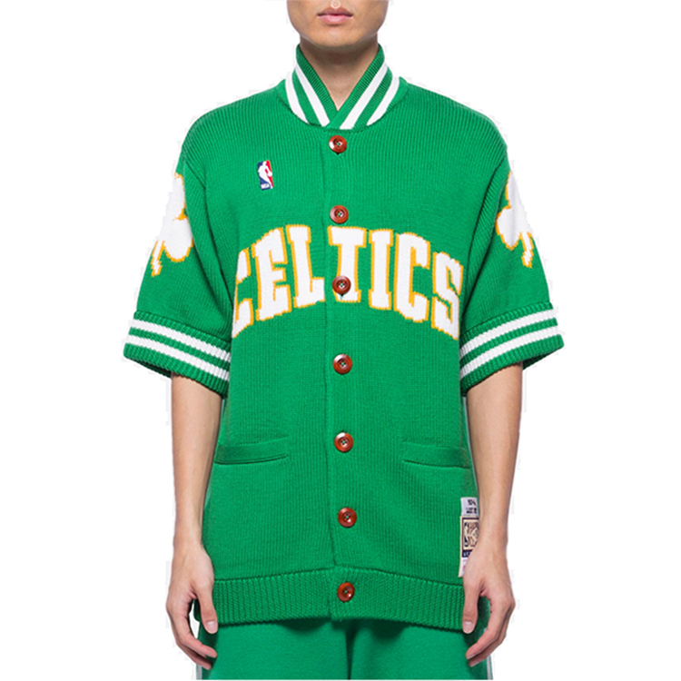 Lookbook ミッチェル＆ネス セルティックス ラリーバード ウォームアップジャージ カーディガン グリーン 男女兼用 18058-BCEKYGN83LBI