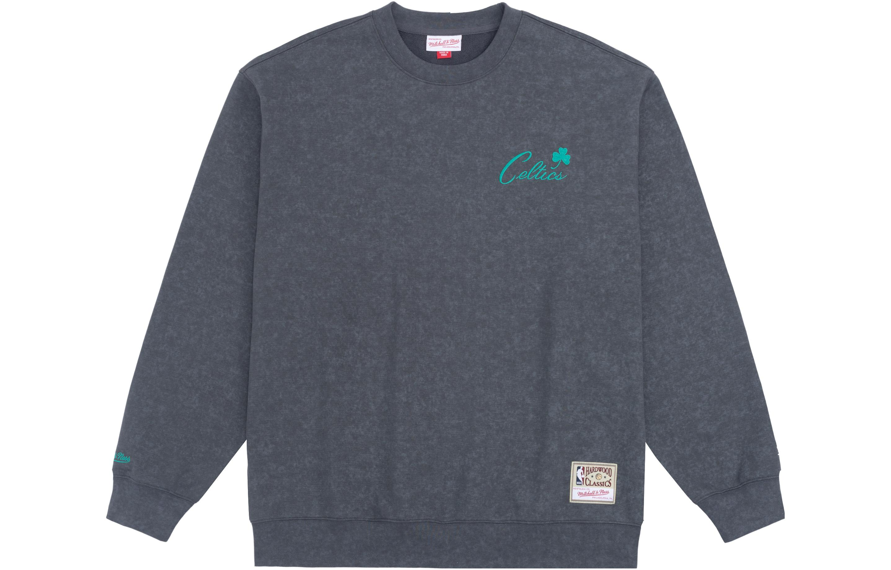 Mitchell Ness Mitchell & Ness Celtics Retro Casual Basketball Hoodie Unisex Grey FPHDBW19067-BCEGYHT