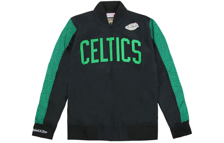 Mitchell Ness Mitchell & Ness Celtics Vintage Patchwork Basketball Jacket Black Unisex WUJKMG18067-BCEBLCK