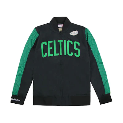 Mitchell Ness Mitchell & Ness Celtics Vintage Patchwork Basketball Jacket Black Unisex WUJKMG18067-BCEBLCK