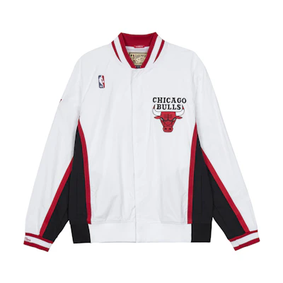 Mitchell Ness Mitchell & Ness Chicago Bulls 50th Anniversary Retro Jacket White/Black Unisex AWJKCP19042-CBUWHBK96