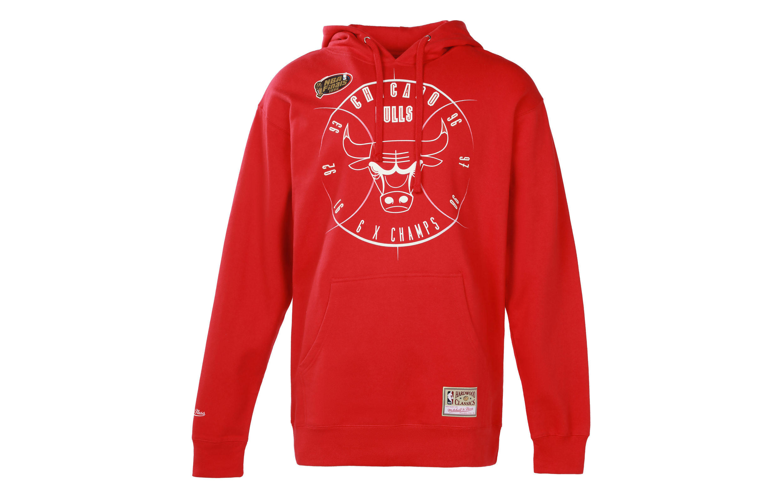 Mitchell Ness Mitchell & Ness Chicago Bulls Colorblock Basketball Jacket Red Unisex Couple Style FLZPMG18039-CBUSCAR