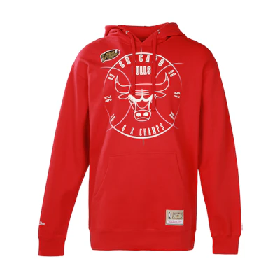 Mitchell Ness Mitchell & Ness Chicago Bulls Colorblock Basketball Jacket Red Unisex Couple Style FLZPMG18039-CBUSCAR