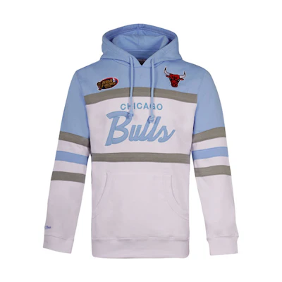 Mitchell Ness Mitchell & Ness Chicago Bulls Colorblock Hoodie Jacket Red/White QTZPAJ19032-CBUSCAR