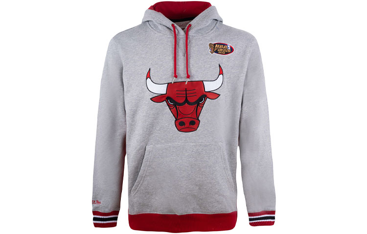 Mitchell Ness Mitchell & Ness Chicago Bulls Fleece Contrast Hoodie Black - Unisex FPHDBW18072-CBUBLCK