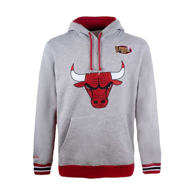 Mitchell Ness Mitchell & Ness Chicago Bulls Fleece Contrast Hoodie Black - Unisex FPHDBW18072-CBUBLCK