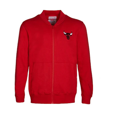 Mitchell Ness Mitchell & Ness Chicago Bulls Embroidered Colorblock Hoodie Unisex - Gray FPHD1040-CBUYYPPPGHRD