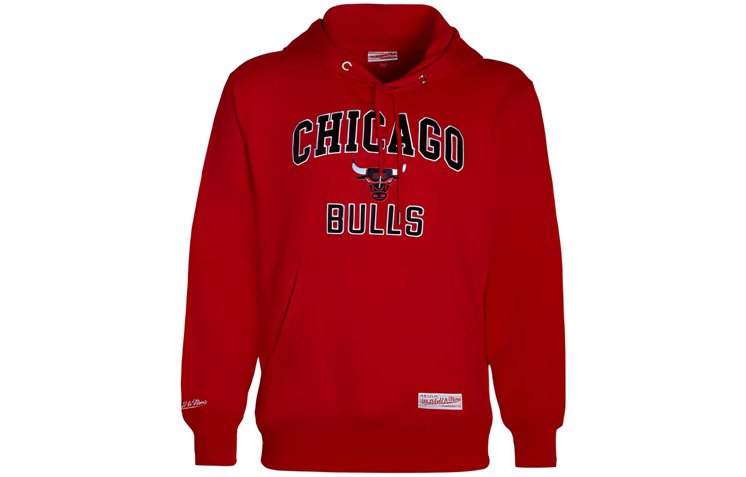 Mitchell Ness Mitchell & Ness Chicago Bulls Fleece Pullover Hoodie Red - Unisex Winter Casual FPHDDF18024-CBUSCAR