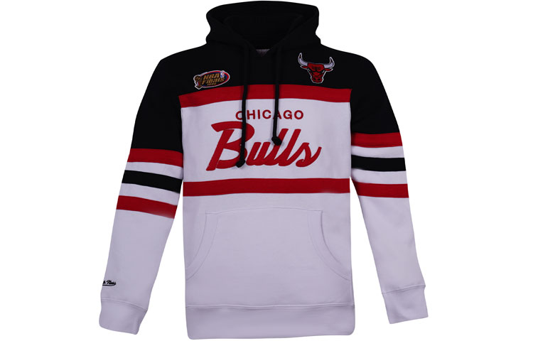 Mitchell Ness Mitchell & Ness Chicago Bulls Logo Colorblock Hoodie Black () FPHDDA19007-CBUBLCK