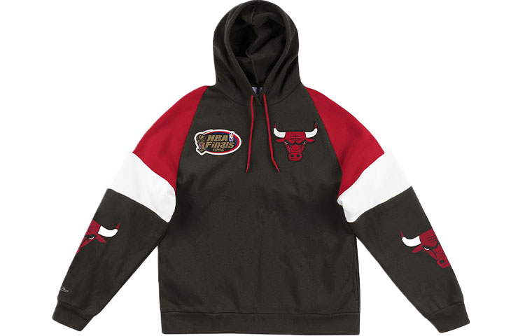Mitchell Ness Mitchell & Ness Chicago Bulls Logo Graphic Pullover Hoodie Black Unisex OJPO5033-CBUYYPPPBLCK