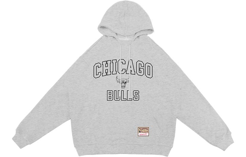 Mitchell Ness Mitchell & Ness Chicago Bulls Logo Lettering Hoodie Black FPHD5901-CBUYYPPPBLCK