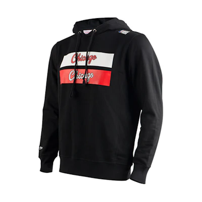 Mitchell Ness Mitchell & Ness Chicago Bulls Logo Print Pullover Hoodie Unisex Red MNJYFWF22007-RED