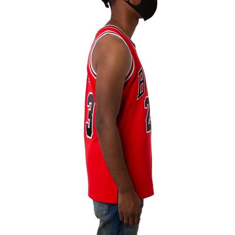Details for Jersey Retro Unisex Mitchell & Ness Chicago Bulls Jordan #23 Merah 1997-98 AJY4GS18399-CBUSCAR97MJO