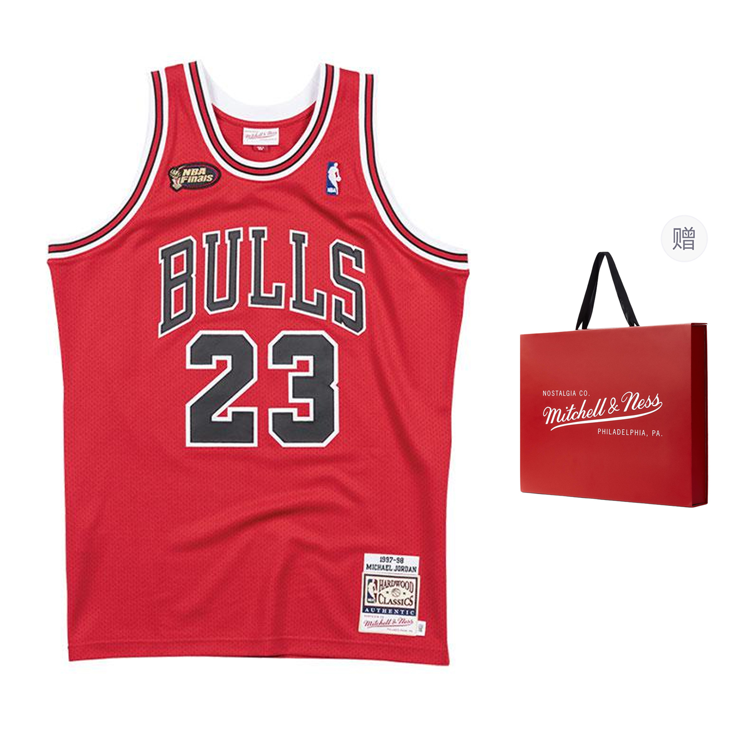 Mitchell Ness Mitchell & Ness Chicago Bulls NBA Finals 97-98 #23 Jordan Retro Jersey Red Unisex. AJY4CP19016-CBUUNRD97MJO