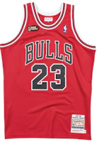 Order Mitchell Ness Mitchell & Ness Chicago Bulls NBA Finals 97-98 #23 Jordan Retro Jersey Red Unisex. AJY4CP19016-CBUUNRD97MJO