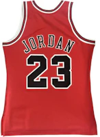 Lookbook Mitchell Ness Mitchell & Ness Chicago Bulls NBA Finals 97-98 #23 Jordan Retro Jersey Red Unisex. AJY4CP19016-CBUUNRD97MJO