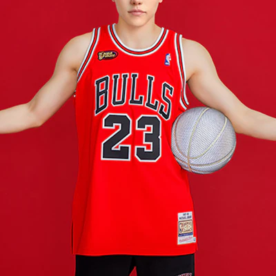 米切尔内斯芝加哥公牛队97-98 NBA总决赛23号乔丹复古球衣红色男女款 AJY4CP19016-CBUUNRD97MJO Shop 米切尔内斯芝加哥公牛队97-98 NBA总决赛23号乔丹复古球衣红色男女款 AJY4CP19016-CBUUNRD97MJO