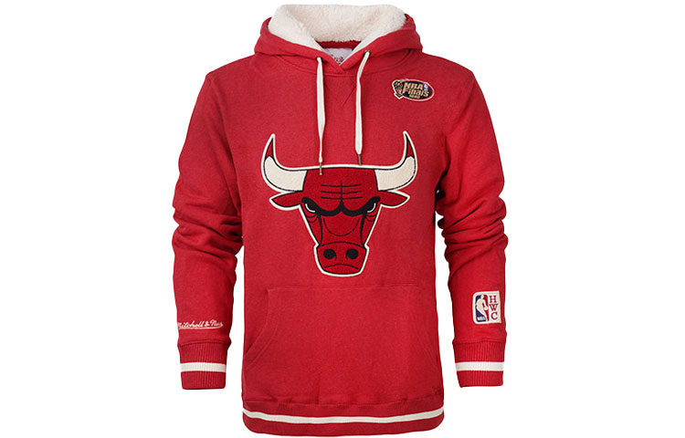 Mitchell Ness Mitchell & Ness Chicago Bulls Red Pullover Hoodie Sweatshirt Unisex MN16H11-CHI
