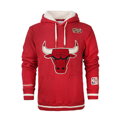 Mitchell Ness Mitchell & Ness Chicago Bulls Red Pullover Hoodie Sweatshirt Unisex MN16H11-CHI