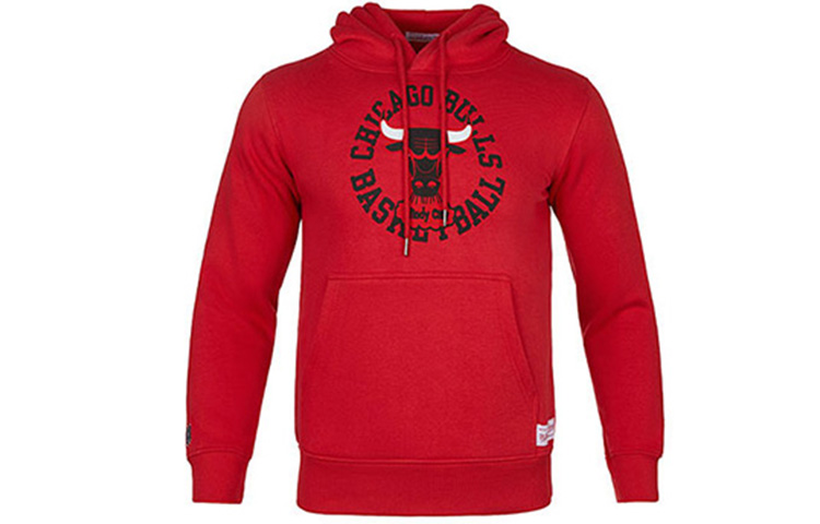 Mitchell Ness Mitchell & Ness Chicago Bulls Red Satin Varsity Jacket Unisex STJKAJ19010-CBUBLCK