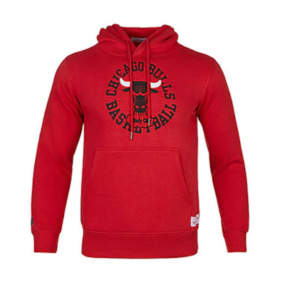 Mitchell Ness Mitchell & Ness Chicago Bulls Red Satin Varsity Jacket Unisex STJKAJ19010-CBUBLCK