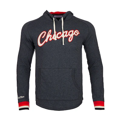 Mitchell Ness Mitchell & Ness Chicago Bulls Vintage Fleece Basketball Hoodie Grey Unisex Winter FPHDBW19067-CBUGYHT