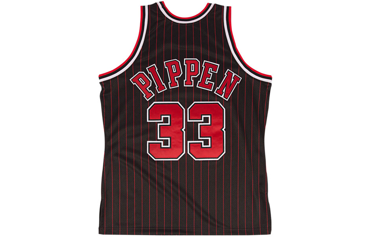 Mitchell Ness Mitchell & Ness Chicago Bulls Scottie Pippen #33 95-96 NBA Jersey Black Retro Mesh 7226-300-95SPIPP 圖 3